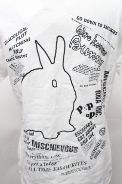 画像4: RNA / うさぎプリントTシャツ  白 S-26-01-31-1009-PU-TS-HR-ZS
