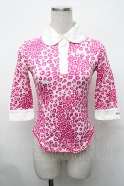 画像1: MILK / レオパードカットソー  ピンク S-26-01-31-1011-ML-TO-HR-ZS