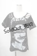 SEXY DYNAMITE LONDON / セディショナリーズカットソー  黒 S-26-01-31-1014-PU-BL-HR-ZS