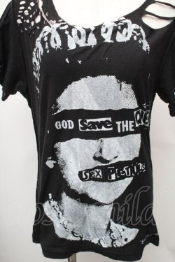 画像3: SEXY DYNAMITE LONDON / セディショナリーズカットソー  黒 S-26-01-31-1014-PU-BL-HR-ZS