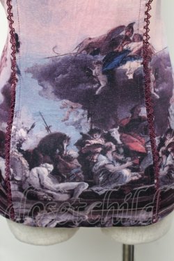 画像5: OZZ ANGELO / 絵画プリントキャミソール  パープル S-26-01-31-1001-OO-TO-HR-ZS