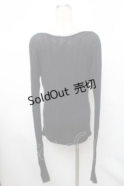画像2: Sixh / ロングスリーブカットソー  黒 S-26-01-31-1016-HN-TO-HR-ZS