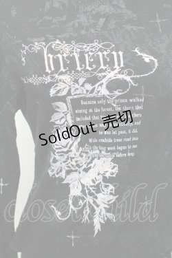 画像3: h.naoto Blood / プリント裾レースカットソー  黒 S-26-01-31-1017-HN-TO-HR-ZS