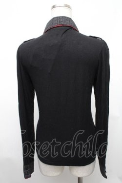 画像2: HANGRY&ANGRY / キャラクター刺繍カーディガン  黒ｘ赤 S-26-01-31-1018-HN-TO-HR-ZS