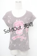 RNA / スカルプリントTシャツ   S-26-01-31-1023-PU-TS-HR-ZS