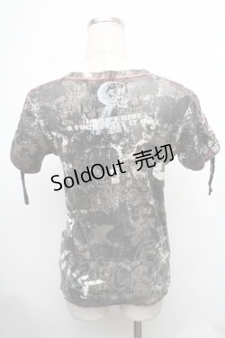 画像2: h.ANARCHY / プリントタイダイTシャツ  カーキｘ白 S-26-01-31-1024-HN-TS-HR-ZS