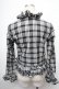 画像2: SEXY DYNAMITE LONDON (CHOICE) / チェックフリルブラウス  黒ｘ白 S-26-01-31-1025-PU-TO-HR-ZS (2)