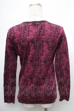 画像2: ALGONQUINS / 総プリントカーディガン  ピアノｘ黒 S-26-01-31-1027-AL-TO-HR-ZS