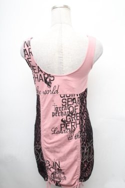 画像2: GLAD NEWS / レオパードチュールチュニック  ピンクｘ黒 S-26-01-31-1028-GL-TO-HR-ZS