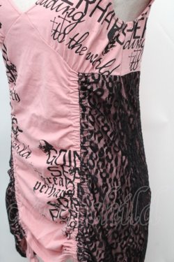 画像3: GLAD NEWS / レオパードチュールチュニック  ピンクｘ黒 S-26-01-31-1028-GL-TO-HR-ZS
