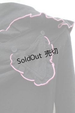 画像4: MAM MAXICIMAM / ねこみみパーカー  黒ｘピンク S-26-01-31-055-0-TO-HR-ZS