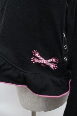 画像5: MAM MAXICIMAM / ねこみみパーカー  黒ｘピンク S-26-01-31-055-0-TO-HR-ZS