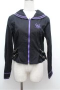 MAM MAXICIMAM / セーラーパーカー  黒ｘ紫 S-26-01-31-056-0-BL-HR-ZS