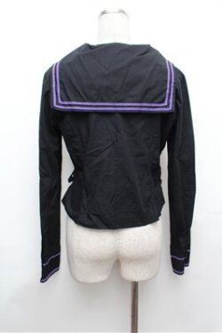 画像3: MAM MAXICIMAM / セーラーパーカー  黒ｘ紫 S-26-01-31-056-0-BL-HR-ZS