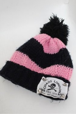 画像3: ALGONQUINS / スカルニット  黒ｘピンクｘ白 S-26-01-31-009-AL-TO-HR-ZS