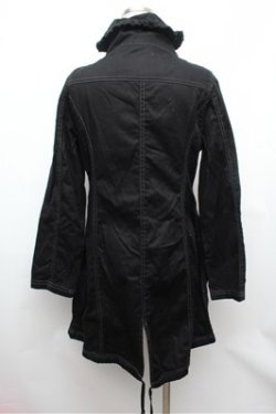 画像4: ALGONQUINS / ロングデニムコート  黒 S-26-01-31-063-AL-CO-HR-ZS