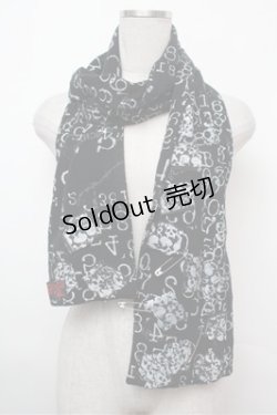 画像1: h.ANARCHY / プリントストール  黒 S-26-01-31-013-HN-ZA-HR-ZS