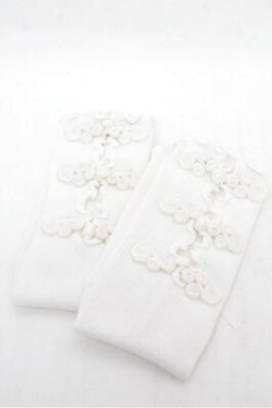 画像1: Hoshibako Works / チャイナ風ソックス  白 S-26-01-31-002-LO-ZA-HR-ZS