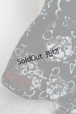 画像4: h.ANARCHY / プリントストール  黒 S-26-01-31-013-HN-ZA-HR-ZS