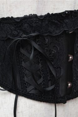 画像3: MR corset / LACE UP VERY SHORT CORSET  黒 S-26-01-31-015-PU-TO-HR-ZS