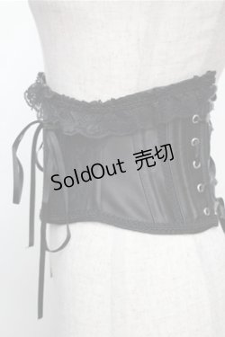 画像4: MR corset / LACE UP VERY SHORT CORSET  黒 S-26-01-31-015-PU-TO-HR-ZS