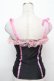 画像2: SEXY DYNAMITE LONDON (CHOICE) / レースサテンキャミ  黒ｘピンク S-26-01-31-016-PU-TS-HR-ZS (2)