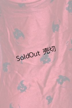 画像4: PUNK / カップ付プリントサテントップス  赤 S-26-01-31-017-PU-BL-HR-ZS