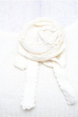 画像3: INGEBORG / バラモチーフリブカットソー  オフ S-26-01-31-018-LO-TS-HR-ZS