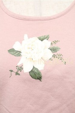 画像3: INGEBORG / ローズプリントTシャツ  ピンク S-26-01-31-020-LO-TS-HR-ZS