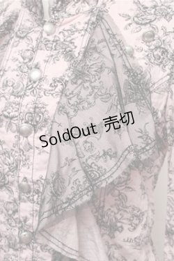 画像4: ALGONQUINS / 総柄フリルブラウス  ピンク S-26-01-31-021-AL-BL-HR-ZS