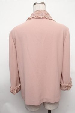 画像2: INGEBORG / フロントピンタック&レース襟ブラウス  ピンク S-26-01-31-022-LO-BL-HR-ZS