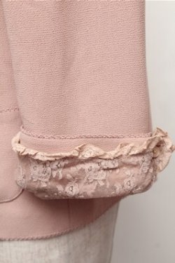 画像5: INGEBORG / フロントピンタック&レース襟ブラウス  ピンク S-26-01-31-022-LO-BL-HR-ZS