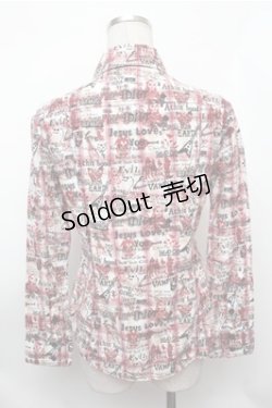 画像2: ALGONQUINS / チェック総柄シャツ  赤 S-26-01-31-023-AL-TO-HR-ZS