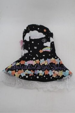画像2: BABY,THE STARS SHINE BRIGHT / くみゃちゃんのKiraKira Sweets Halloween柄くみゃちゃんねこみみケープ  黒 S-26-01-31-004-BA-ZA-AS-ZS