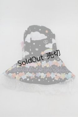 画像2: BABY,THE STARS SHINE BRIGHT / くみゃちゃんのKiraKira Sweets Halloween柄くみゃちゃんねこみみケープ  黒 S-26-01-31-004-BA-ZA-AS-ZS