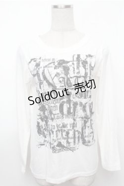 画像1: ALGONQUINS / プリントカットソー  白 S-26-01-31-027-AL-TS-HR-ZS