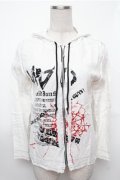 MAD / プリントガーゼZIPパーカー  白 S-26-01-31-028-PU-BL-HR-ZS