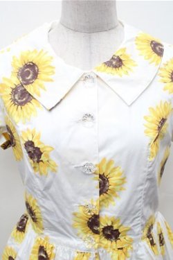 画像3: MILK / Summerフラワーワンピース  白 S-26-02-01-037-ML-OP-HR-ZS