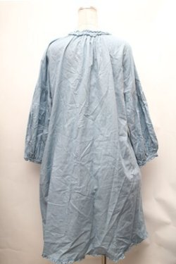 画像2: PINK HOUSE / PH刺繍ワンピース  サックス S-26-02-01-042-LO-OP-AS-ZS