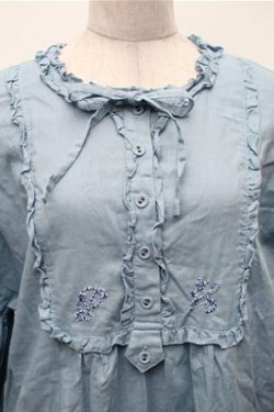 画像3: PINK HOUSE / PH刺繍ワンピース  サックス S-26-02-01-042-LO-OP-AS-ZS