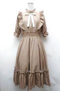 m petit by misako / NINA'SコラボAMハイショクメローワンピース  ベージュ S-26-02-01-044-LO-OP-AS-ZS