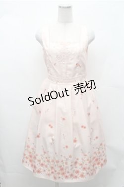 画像1: axes femme / コスモス柄ワンピース  ベージュ S-26-02-01-046-AX-OP-AS-ZS