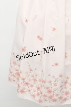 画像4: axes femme / コスモス柄ワンピース  ベージュ S-26-02-01-046-AX-OP-AS-ZS