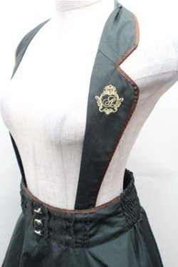 画像3: axes femme / ホルターサス付きフレアスカート  グリーン S-26-02-01-047-AX-SK-AS-ZS