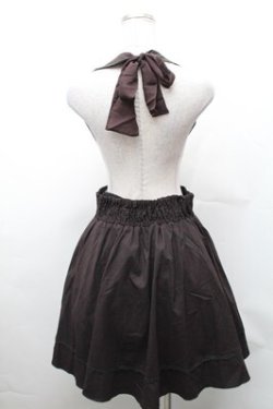 画像2: axes femme / サス付きチェックスカート  ブラウン S-26-02-01-048-AX-SK-AS-ZS