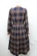 画像2: axes femme POETIQUE / プリーツチェックレトロワンピース  紺 S-26-02-01-049-AX-OP-AS-ZS (2)
