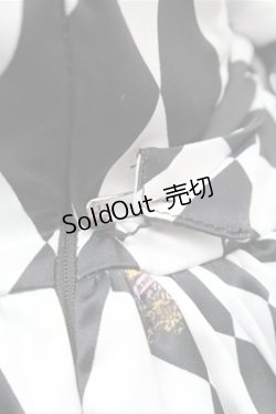 画像4: ATELIER PIERROT / Diamond Circus　 Vest One Piece  黒ｘ白 S-26-02-01-052-EL-OP-AS-ZS