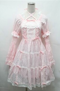 画像1: BABY,THE STARS SHINE BRIGHT / はわせドールワンピース&ヘッドドレスセット  ピンク S-26-02-01-057-BA-OP-AS-ZS