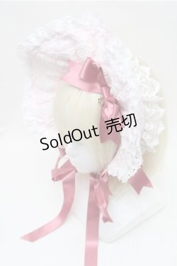 画像1: BABY,THE STARS SHINE BRIGHT / エリザベスボンネット  ピンク S-26-02-01-011-BA-AC-AS-ZS