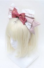 画像1: BABY,THE STARS SHINE BRIGHT / Waffle Cottonカチューシャ  ピンク S-26-02-01-016-BA-TO-AS-ZS (1)